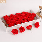 Soap flower five-layer soap rose head Valentine's Day DIY bouquet gift box packaging material simulation head high simulation