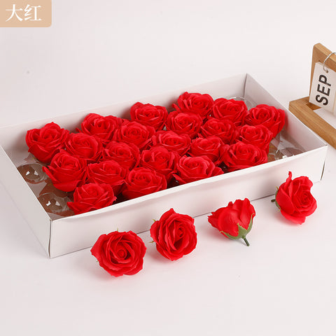Soap flower five-layer soap rose head Valentine's Day DIY bouquet gift box packaging material simulation head high simulation