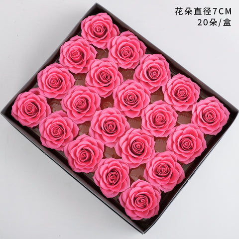 Qixi Festival new soap flower head pride rose aromatherapy immortal flower seven layers soap flower simulation flower wholesale