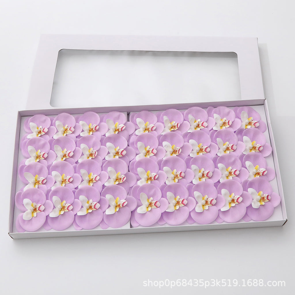 New Phalaenopsis Christmas Soap Flower Orchid Soap Flower Gift Box Bouquet Making Decoration Flower Shop Spot