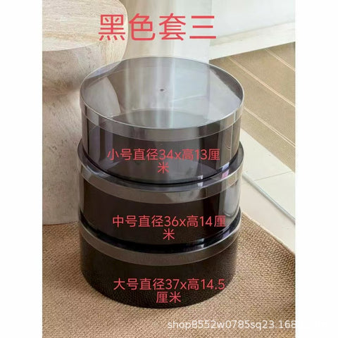 New large-capacity PET fruit flower box food grade round waterproof transparent flower fruit flower arrangement gift box empty box