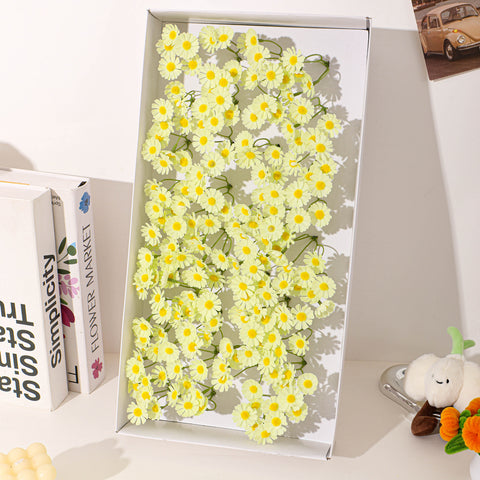 Simulation chamomile small daisy soap flower fresh bouquet packaging decoration fake flower with flower handmade DIY decoration material