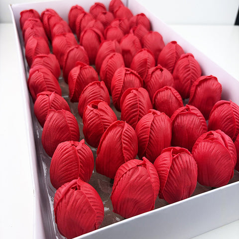 New product simulation tulip flower head soap flower mother's day send mother arrangement flower accessories handmade materials