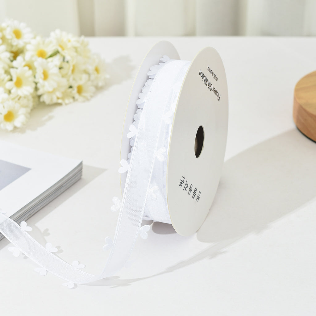 Bilateral love ribbon, hair accessories DIY bow flower gift packaging ribbon cross-border binding belt
