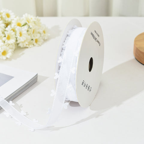 Bilateral love ribbon, hair accessories DIY bow flower gift packaging ribbon cross-border binding belt