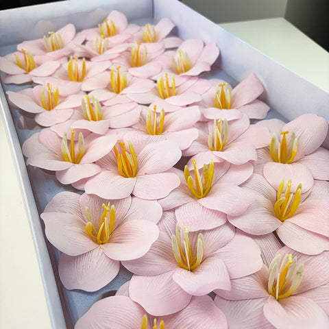 Soap flower tulip new bouquet flower accessories simulated flower gifts open tulip with flower embellishment