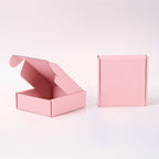 Hot Custom Pink Corrugated Collapsible Shipping & Gift Box Mailer with Matt Lamination Portable Reusable Packaging