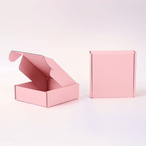 Hot Custom Pink Corrugated Collapsible Shipping & Gift Box Mailer with Matt Lamination Portable Reusable Packaging