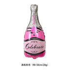 Party decoration, aluminum film balloons, cross-border arrangement, New Year's wine bottle, wine glass, birthday wine bottle, wine glass balloon wholesale