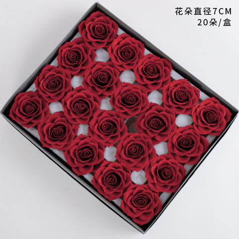 Qixi Festival new soap flower head pride rose aromatherapy immortal flower seven layers soap flower simulation flower wholesale