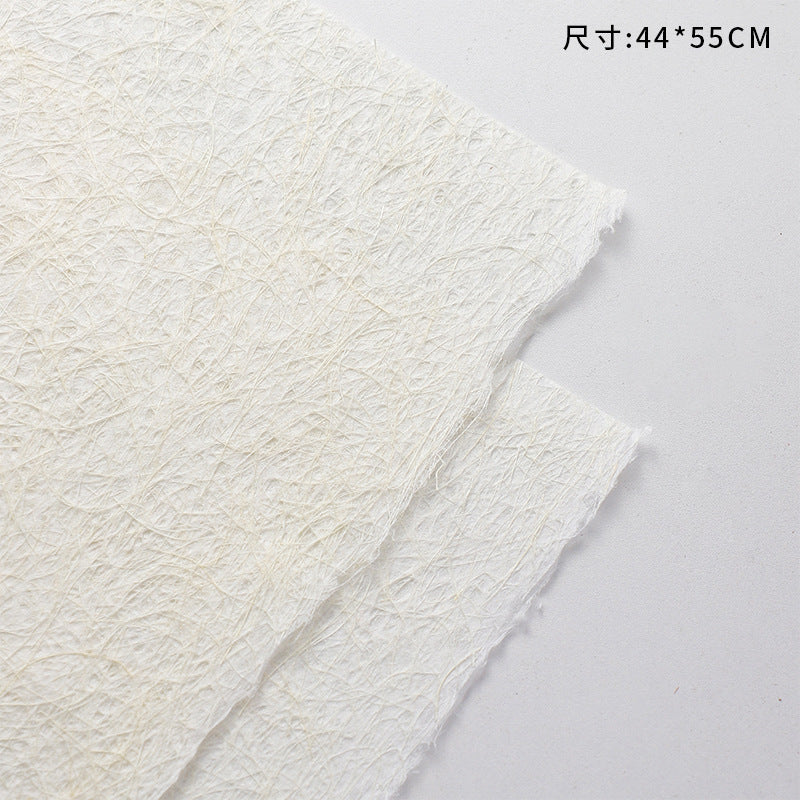 Internet celebrity handmade cloud hemp paper random pattern bark paper autumn and winter retro premium feeling bag flower paper thickened art paper wholesale