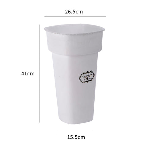 Wake flower bucket flower shop special Hong Kong-style square flower bucket wholesale stall household dried flowers flower growing bucket Wake flower bucket