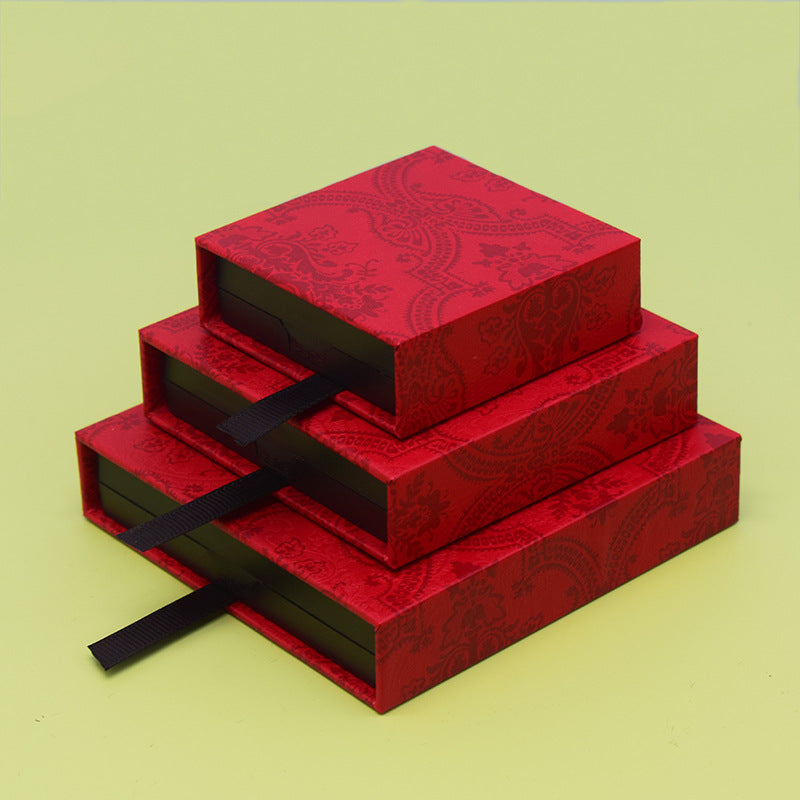 Customized Eco-friendly Portable Reusable Handmade Paperboard Jewelry Drawer Packaging Gift Box