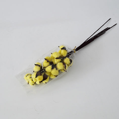 Simulation cotton head natural dried flower handmade retro country style flower arrangement wreath bouquet shooting props