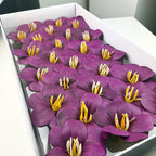 Soap flower tulip new bouquet flower accessories simulated flower gifts open tulip with flower embellishment