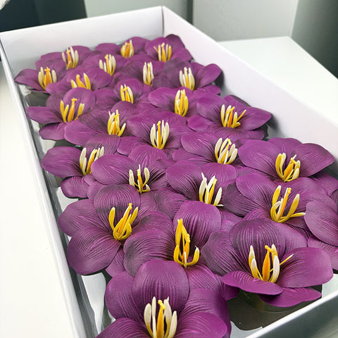 Soap flower tulip new bouquet flower accessories simulated flower gifts open tulip with flower embellishment