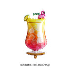 Party decoration, aluminum film balloons, cross-border arrangement, New Year's wine bottle, wine glass, birthday wine bottle, wine glass balloon wholesale