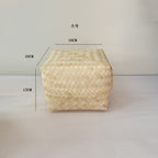 Factory bamboo weaving gift boxes, bamboo boxes, wedding candy boxes, candy baskets, souvenir gift packaging boxes, folk crafts, covered bamboo