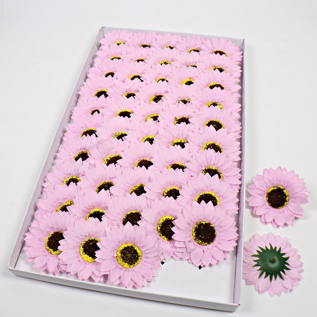 Sunflower Head Soap Flower Head Soap Flower Head Simulation Flower Sunflower DIY Teachers' Day Bouquet Manufacturer Wholesale
