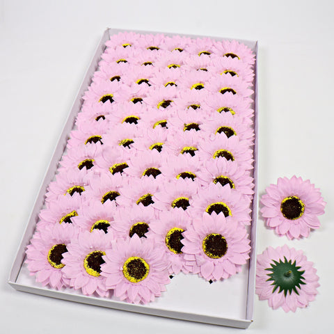 Sunflower Head Soap Flower Head Soap Flower Head Simulation Flower Sunflower DIY Teachers' Day Bouquet Manufacturer Wholesale
