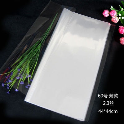 Fresh flower wrapping paper, fully transparent cellophane, 50 sheets, plastic paper, waterproof paper, flower wrapping paper, bouquet paper
