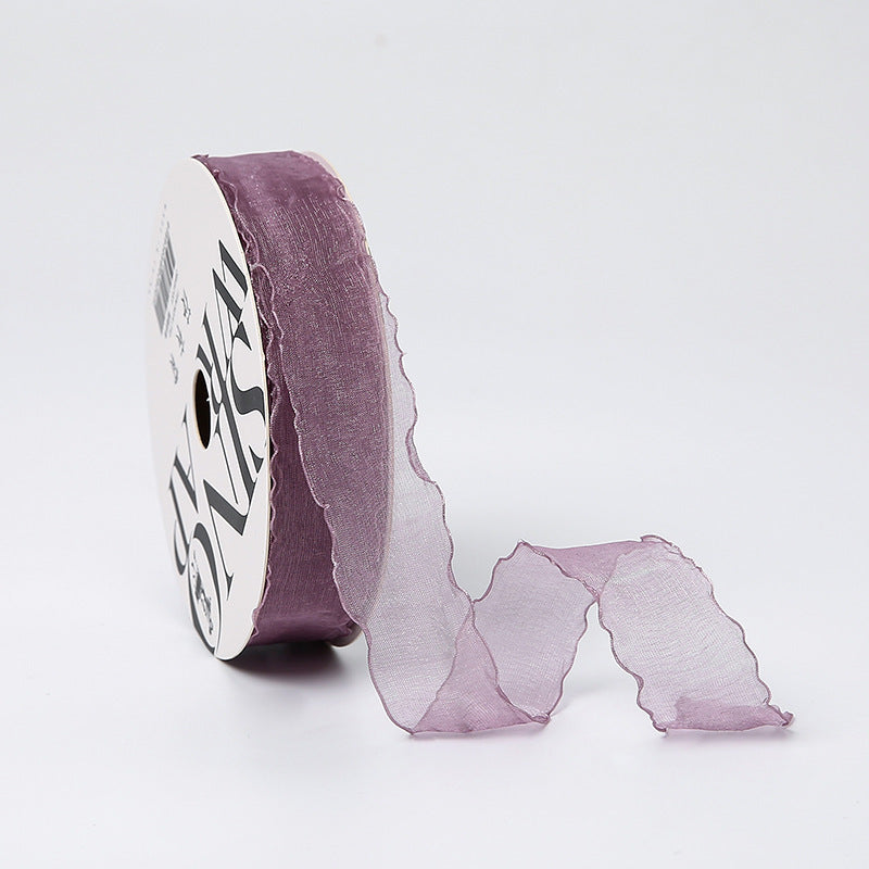 Valentine's Day super sweet ribbon bouquet packaging webbing bow DIY handmade yarn belt flower packaging ribbon wholesale