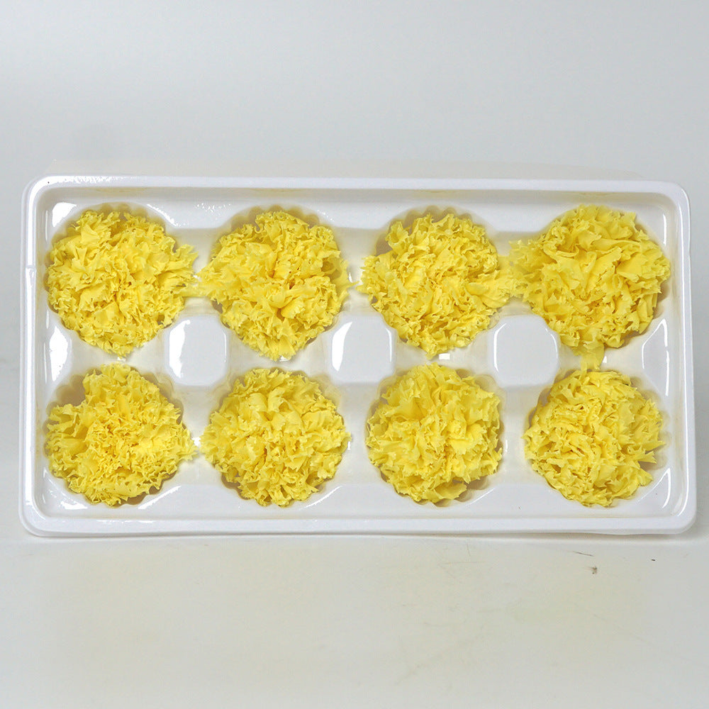 Eternal Flower 4-5cm A Grade Carnation Flower Head DIY Material 8 Packs Yunnan Wholesale Eternal Carnation Flower Head