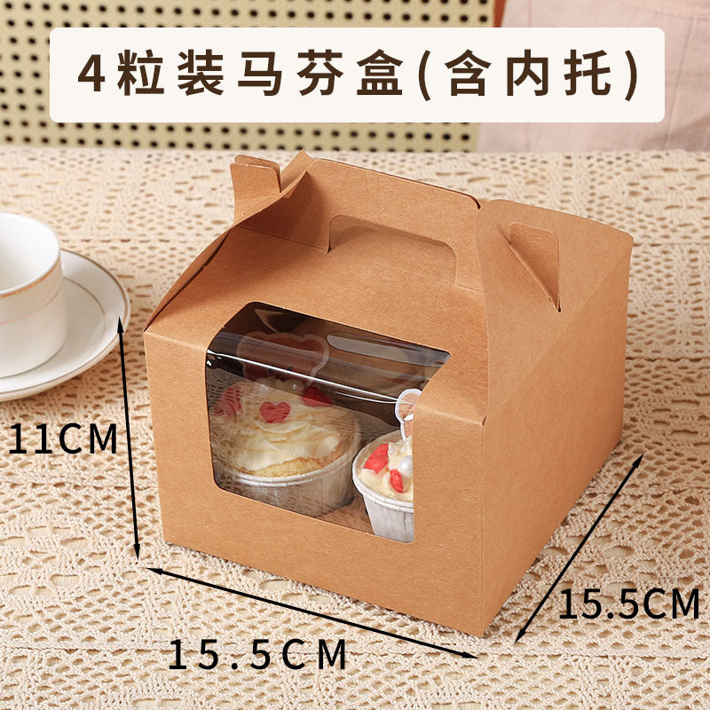 Eco-friendly Recyclable Plastic Cupcake & Muffin Packaging Box with Custom Printed Patterns and Logos