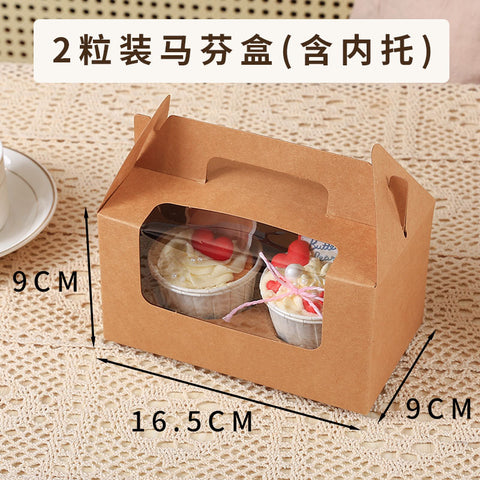 Eco-friendly Recyclable Plastic Cupcake & Muffin Packaging Box with Custom Printed Patterns and Logos