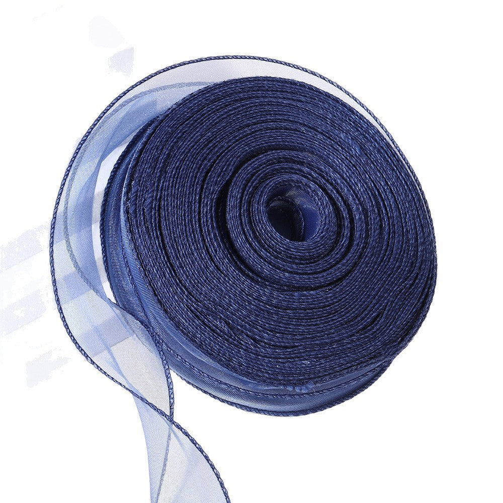 Pure edge fishtail yarn 40 yards flower packaging materials baking packaging decorative bow straps large roll floral materials