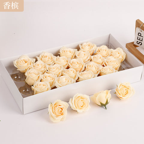 Soap flower five-layer soap rose head Valentine's Day DIY bouquet gift box packaging material simulation head high simulation