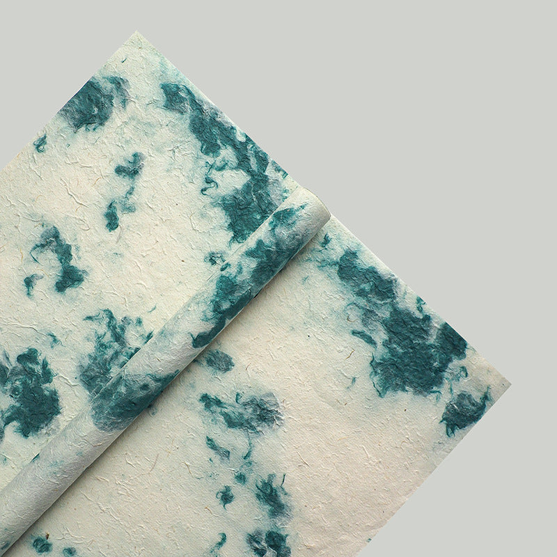 Tie-dye Dongba paper thickened hand-torn paper flower bouquet wrapping paper handmade paper creative bag flower paper wholesale