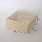 Holiday light luxury high-grade wooden flower box, flower sunflower arrangement square gift box, flower shop DIY floral materials