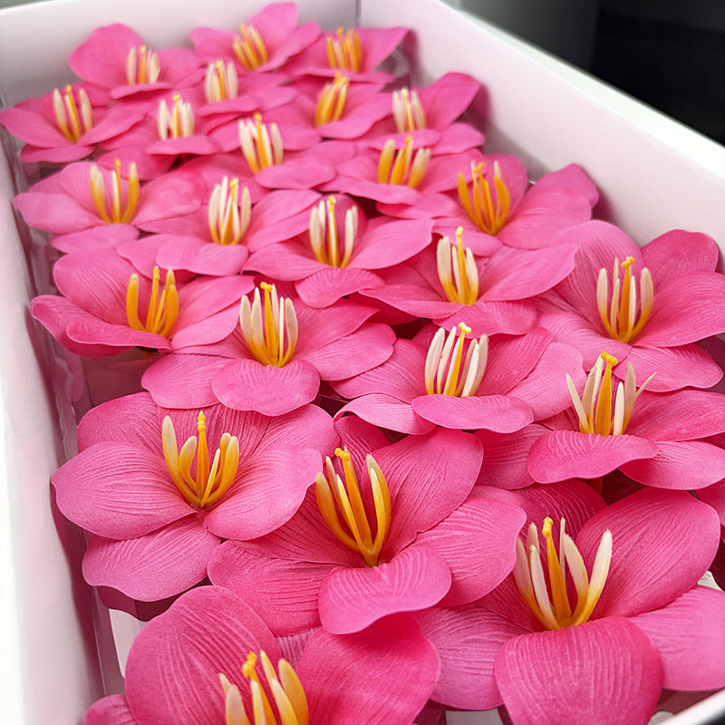 Soap flower tulip new bouquet flower accessories simulated flower gifts open tulip with flower embellishment