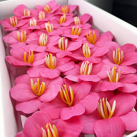 Soap flower tulip new bouquet flower accessories simulated flower gifts open tulip with flower embellishment
