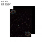 New black fireworks bouquet cardstock new year's eve flower packaging styling paper chrysanthemum diy material floral packaging paper