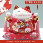 Lucky Cat Ceramic Home Ornament Creative Japanese-style Fortune Cat Small Pocket Store Opening Event Gift Wholesale