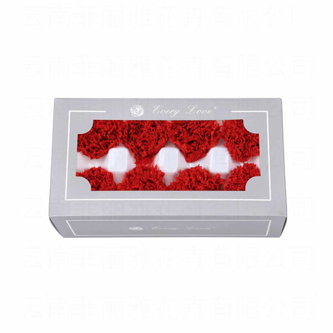 Eternal Flower 4-5cm A Grade Carnation Flower Head DIY Material 8 Packs Yunnan Wholesale Eternal Carnation Flower Head