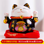 4.5 inch Lucky Cat Cute Cartoon Piggy Bank Ceramic Gift Printing Home Decoration Customer Wholesale Shipping