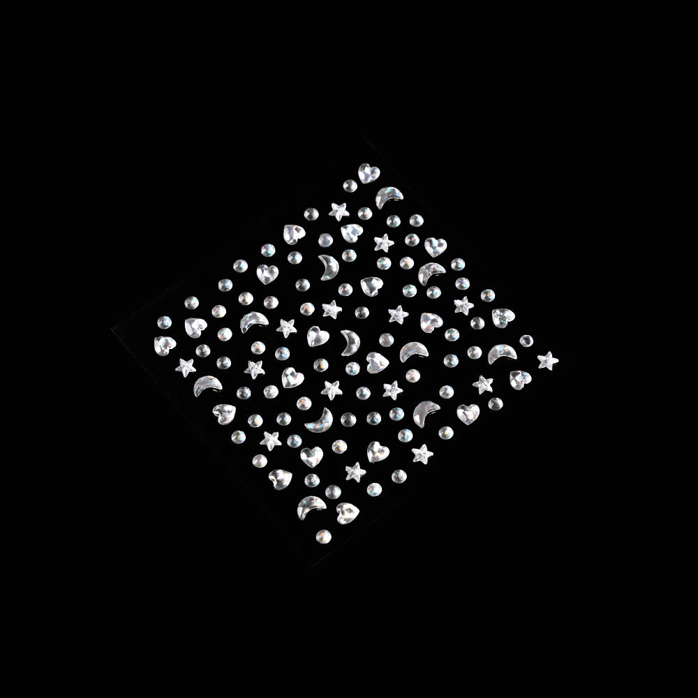 Star diamond sticker flower shop bouquet decoration rhinestone sticker flower petal letter diamond flower art packaging consumables