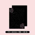 New black fireworks bouquet cardstock new year's eve flower packaging styling paper chrysanthemum diy material floral packaging paper
