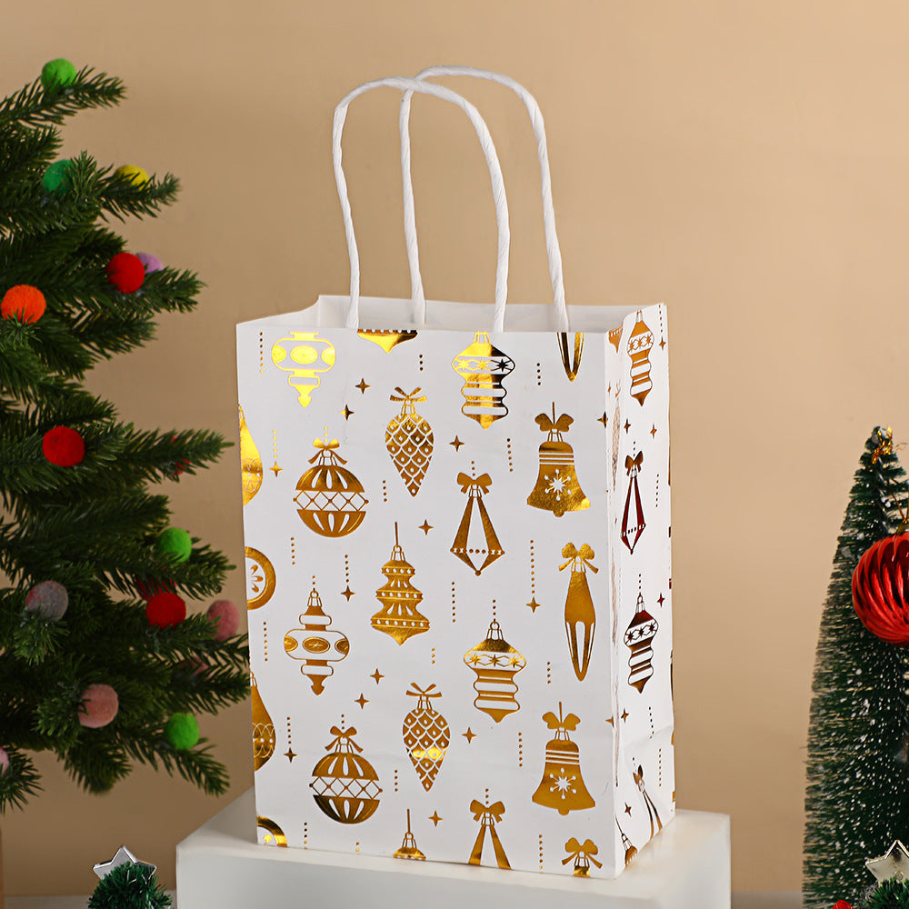 Christmas gift bag cartoon christmas tree souvenir bag holiday party snack packaging bag kraft paper bag