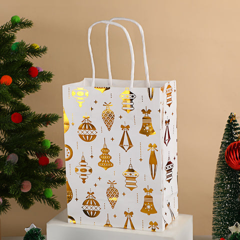 Christmas gift bag cartoon christmas tree souvenir bag holiday party snack packaging bag kraft paper bag