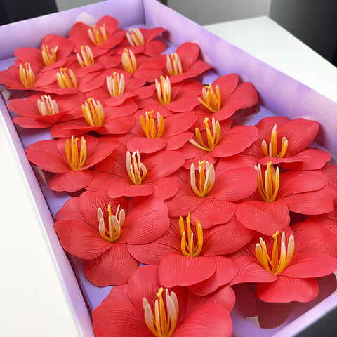 Soap flower tulip new bouquet flower accessories simulated flower gifts open tulip with flower embellishment