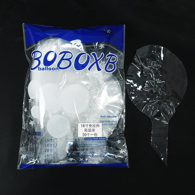 Bobo ball Internet celebrity balloon Transparent balloon 18 inch 20 inch 24 inch 36 inch bag round Bobo ball night market factory direct sales
