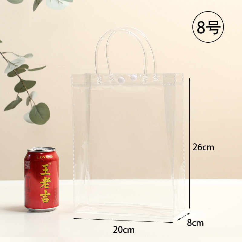 Environmentally Transparent PVC Wedding Gift Box Waterproof Transparent Bridesmaid Gift Bag Paper Box