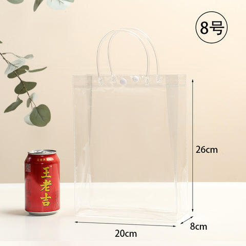 Environmentally Transparent PVC Wedding Gift Box Waterproof Transparent Bridesmaid Gift Bag Paper Box