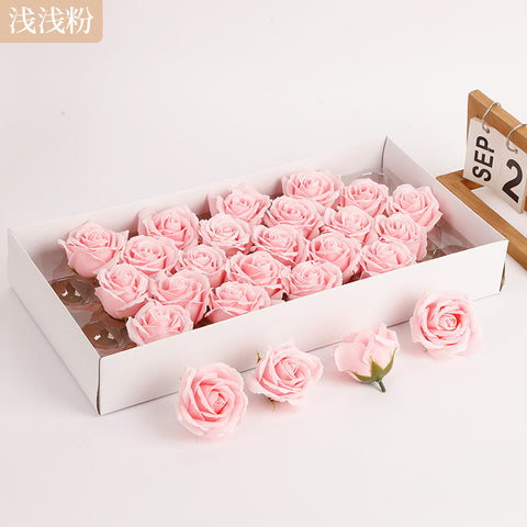 Soap flower five-layer soap rose head Valentine's Day DIY bouquet gift box packaging material simulation head high simulation