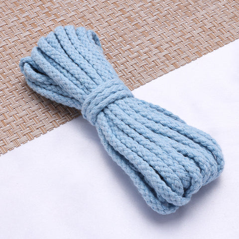 Spot 5mm colored eight-strand cotton rope, handmade DIY woven hemp rope, drawstring, trouser belt binding rope, hollow 8-strand cotton rope