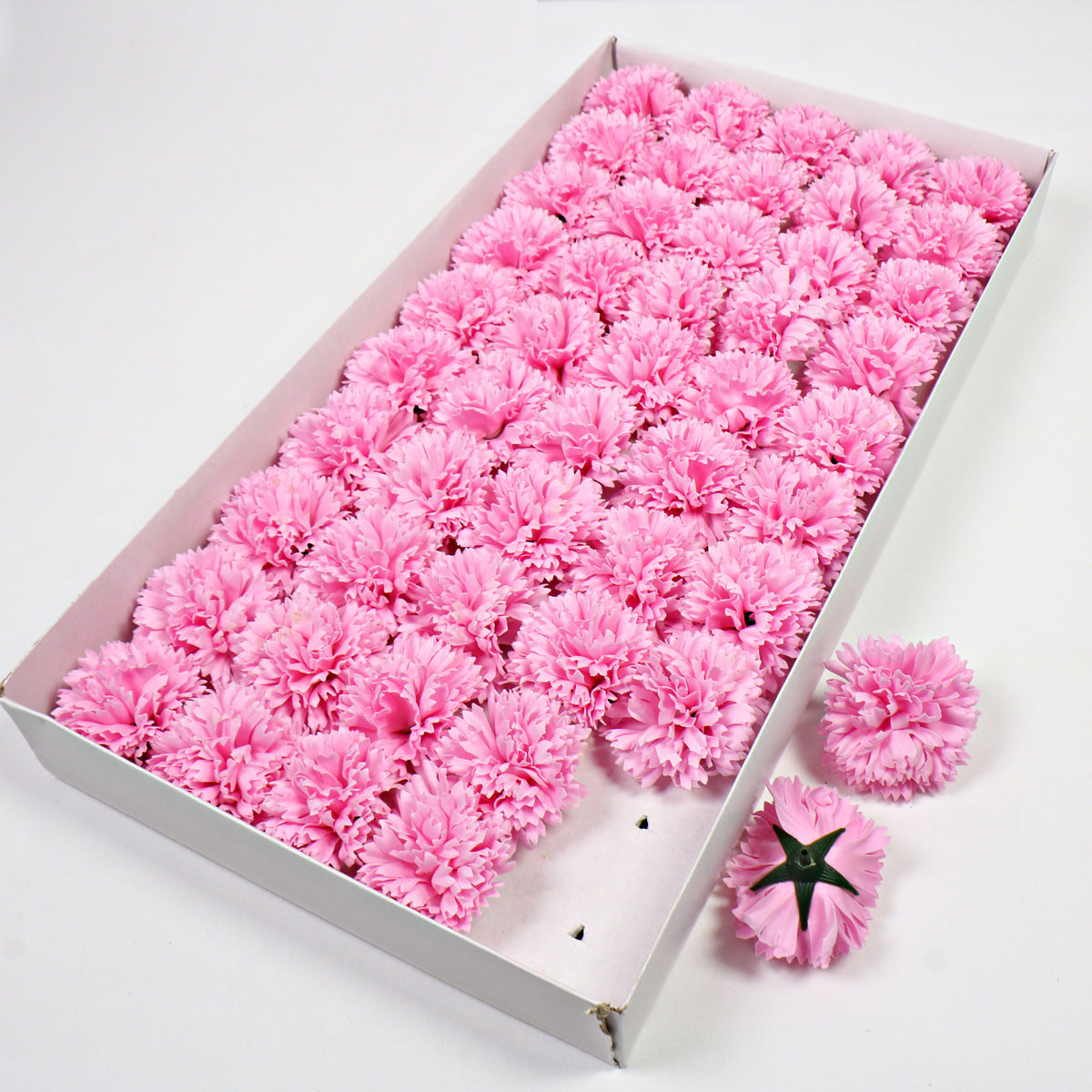 Soap flower head, carnation soap flower, artificial flower head, flower head festival bouquet gift box, DIY materials, flowers